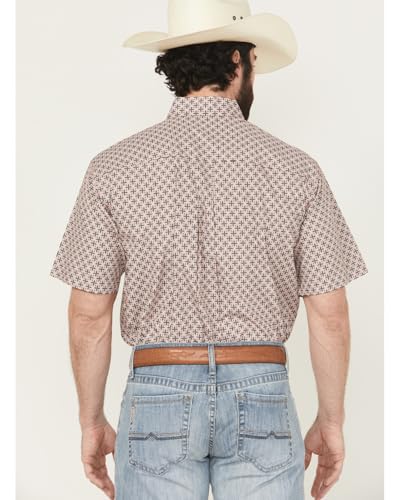 Cinch Men's Pink Print Short Sleeve Shirt4