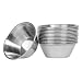 (12 Pack) Small Sauce Cups 1.5 oz, Commercial Grade Stainless Steel Dipping Sauce Cups, Individual Condiment Cups/Portion Cups/Ramekins by Tezzorio
