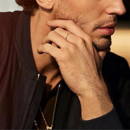 Lantine 2mm Simple Pinky Ring Silver High Polishing Dome Thin Minimalist Stacking Knuckle Plain Band Ring Size 2-8.53