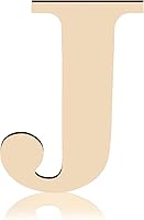 Vista 12 de Letras de madera en blanco de 12 pulgadas, letras de madera sin terminar de 1/4 pulgadas de grosor, letras decorativas del alfabeto para decoración