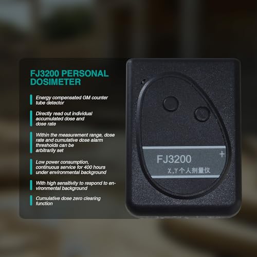 Detector de Radiación Dosímetro Personal con Alarmas miniatura 3