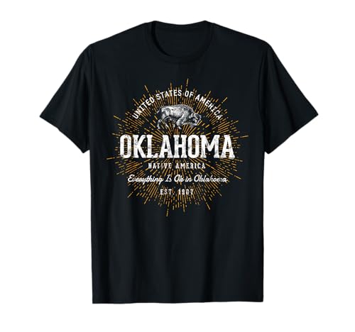 Vintage State of Oklahoma Retro T-Shirt