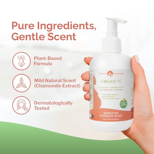 Organyc Feminine Wash for Maternity, Intimate Skin Care, Gentle Hygiene Essentials with Moisturizing Cottonseed Oil & Chamomile, Postpartum Essentials, 8.5 fl oz - Image 6
