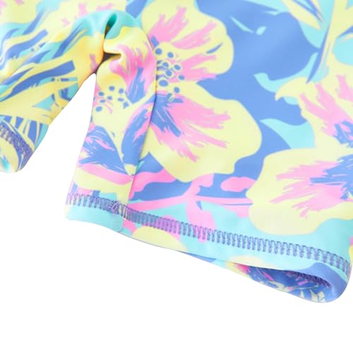 Image of UMELOK Girls Long Sleeve Rash Guard One Piece Swimsuits with UV Protection Sunsuit