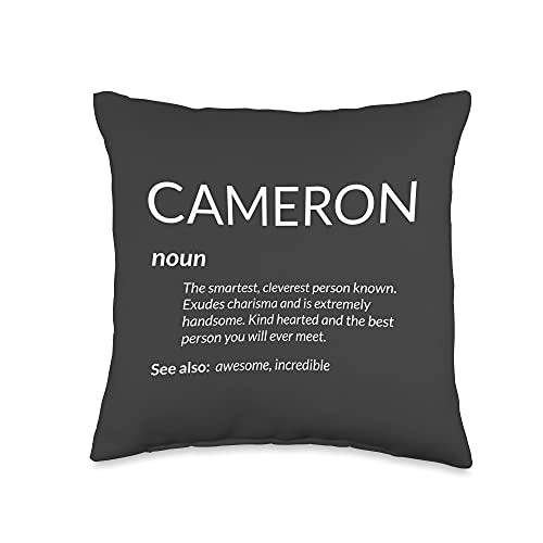 Cameron Is The Best Funny Name Definition Cam Cameron Throw Pillow