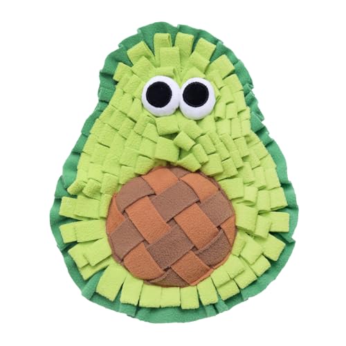 PLUSHCEWT Snuffle Mat for Dogs,Food Sniffing Feeding Mat Pet Snuffle Mat,Interactive Feeding Game Toy for Dogs,Natural Foraging Skills,Slow Feeding Puppy Training Mat for Small,Medium Dog (Avocado)
