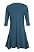 Urban CoCo Women's Half Sleeve Casual Loose Tunic Tops Basic T Shirts (XL, Ink Blue)