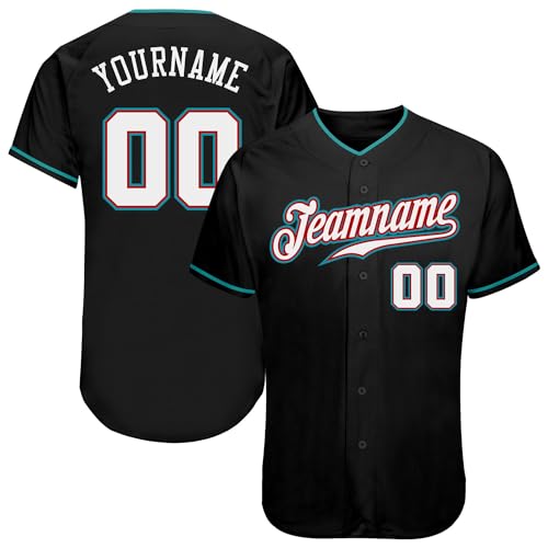 Camiseta de béisbol personalizada para hombres, mujeres y niños, rosa, con nombre, número y logo bordados miniatura 1