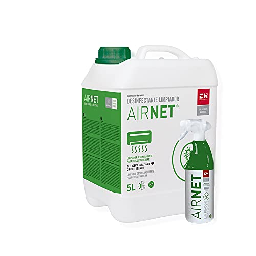 Pack AIRNET Garrafa + Pulverizador para Desinfección de Circuitos de Aire Acondicionado | Bricoprofesional