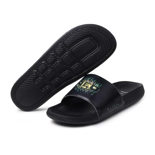 Image of YOHO Sliders for Men | Comfortable and Lightweight Slides | WB Cartoon & Comic Characters: Batman,Superman,Tom & Jerry,Rick & Morty,Big Bang Theory, Friends and Scooby Doo for Boys