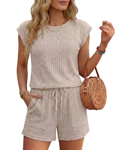 Rompers for Women Casual Cap Sleeve - image 1