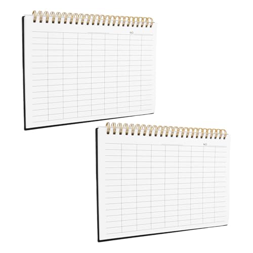 MOTHNUR 1 Satz Horizontal Liniertes Buchhaltungsbuch Mit Pp-cover Und Zwillingsdrahtbindung Finanzplaner Für Ausgaben Einnahmenübersicht Flexibles Kassenbuch Für Privat Und 2 Stück