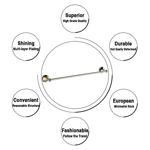 Toallero doble, soporte para toallas de pared que ahorra espacio para baño y cocina, barra de toalla de acero resistente para el hogar y el hotel