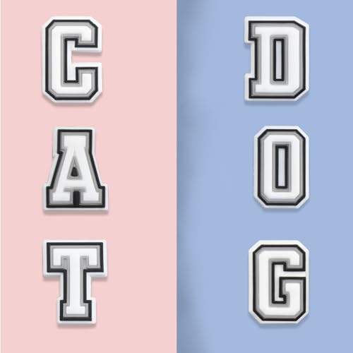 Letter Number Charms for Bogg Bag Decoration2