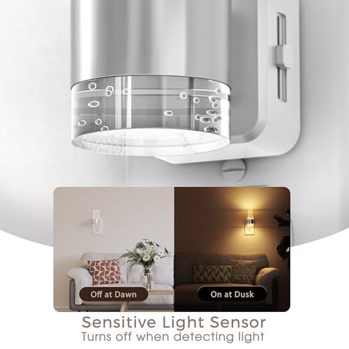 Image of Briignite Night Light, 2 Pack Dimmable Night Lights Plug into Wall