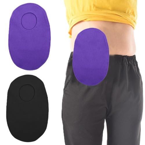 NHQZ NHQ Stomabeutel Abdeckung,Stomabeutelabdeckung,Stoma Dusche Abdeckung,2 Stück Stomabeutel Abdeckung,Waschbar Abnehmbar,Schützende Stomabeutel Einlage für Kolostomiebeutel,Stoma Zubehör