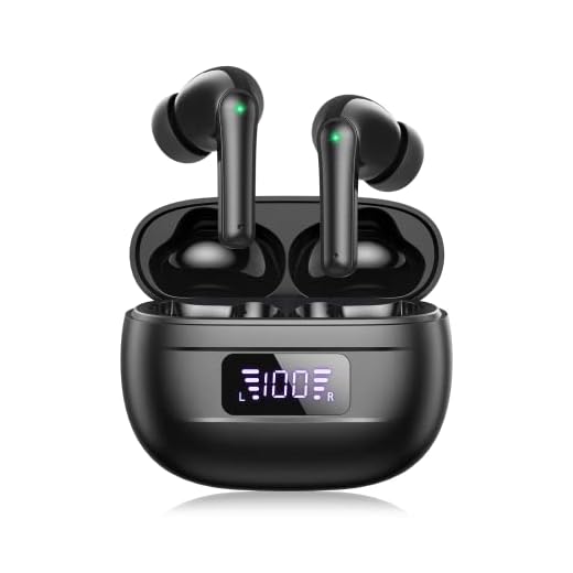 Wireless Earbuds Bluetooth Earbuds 76H Playtime Ear Buds Noise Cancellation Clear Calls Bluetooth Headphones Power Display Charging Case Light Weight IPX7 Waterproof Earphones for Sports Workout