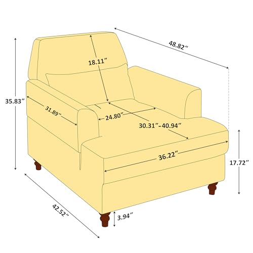 Adjustable Chaise Lounge Accent Chair