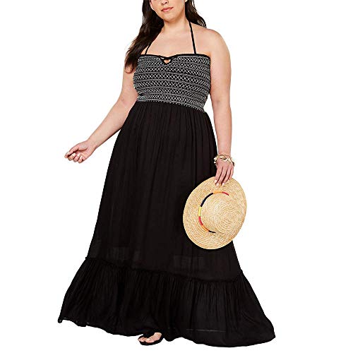 Maxi robe de bain femme noire 0X contre l'inconfort plage