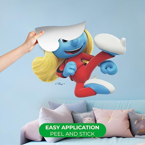 Vinilo decorativo EGD The Smurfs 10 x 10 pulgadas azul miniatura 2