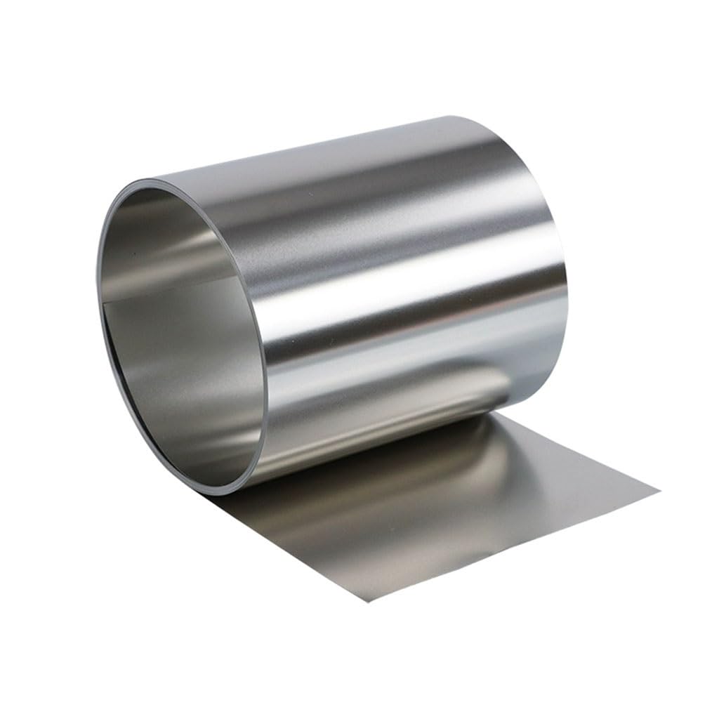 YUZGUHEY Stainless Steel Strip, Thickness 0.05mm ~ .5mm Width 30mm Length 1000mm 304 Sheet Thin Plate/Foil Corrosion Resistance, 1pcs(0.05mm)