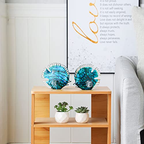 Oisegop Tropical Fish, Hand Blown Home Decor Cute Art Figurines, Office,Aquarium, Sea Animals World Series, Collectible Statue #TOP4