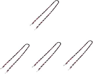 SOLUSTRE 4pcs Glasses Chain Beaded Choker Fashion Glasses Sport Glasses Women Sunglasses Lanyard Beaded Sunglasses Holder Summer Eyewear Strap Eyeglass Chain Eye Glass Chain Mask Necklace