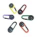 STOBOK 6Pcs Compass Clips Mini Bussola Moschettone all Aperto Viaggiare Guida Keychain per Bambini Scuola Premi Bomboniere