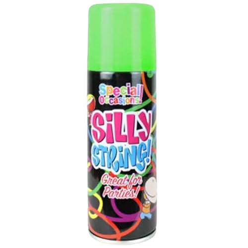 Special Occasions Silly String Party Spray Cans, Multi-Color Entertainment Streamer (Green)