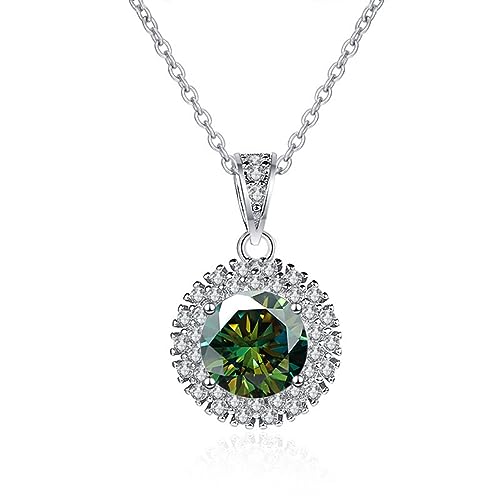 Collier Moissanite 1ct bijou élégant pour soirée et quotidien pendentif brillant