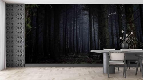 Tzxztt Bosque Silencioso Papel Pintado 3D Póster Restaurante Dormitorio Salón Sofá TV Pared Decorativa-400cm×280cm