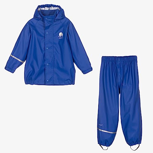 Image of CeLaVi European Kids Rain, Mud and Snow Suit for Boys Girls with Detachable Hood, Waterproof 2 Pcs Rain Set or Onepiece