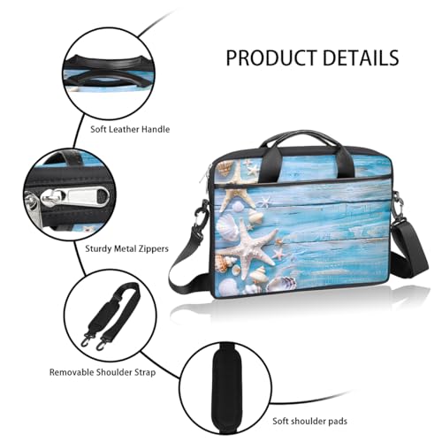 Bolso para laptop Wood Board Starfish 15 pulgadas miniatura 4