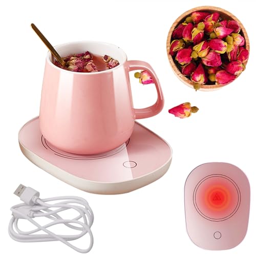 SCALDA BEVANDE: Riscaldamento intelligente, avvio con un solo pulsante. Mantiene le bevande calde in qualsiasi momento e ovunque. Il riscaldatore è adatto per caffè, tè, cacao caldo, zuppa, oli solidi, liquidi, alimenti per bambini e così via.