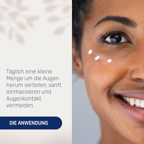 EUBOS ANTI AGE, Hyaluron Augen Kontur Cremeserum, Für sichtbar glattere Augenkontur, Reduziert Falten und Schwellungen, Augenärztlich geprüft, 15ml