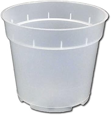 Macetas rígidas para orquídeas transparentes de 4" - Paquete de 6