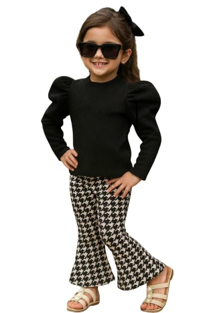 Image of Ninas Baby Girls Solid Cotton Blend Style Top and Shorts Set for kids (Black)