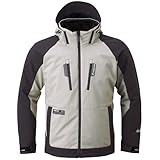 [RSタイチ] バイクウェア ライディングジャケット 秋冬 防風 防寒 CEプロテクター内蔵 着脱インナー付属 ストレッチ ソフトシェル オールシーズンパーカ RSJ730 IVORY/CHARCOAL WL レディース