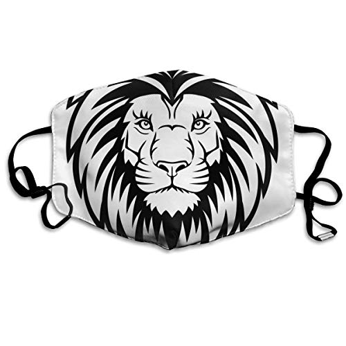 Preisvergleich Produktbild Architder Löwenkopf Mundmaske Staubmaske Baumwolle Gesichtsmasken waschbar Stoffmasken für Männer Frauen Radfahren Camping Reisen maßgeschneidert