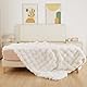 ORINOVA Kuscheldecke Flauschig Bubble Decke 150x200 cm Beige Sofadecke Plüschdecken Kunstfell Felldecke Kuschelig Warme Decke Wohndecke Fleecedecke Bett
