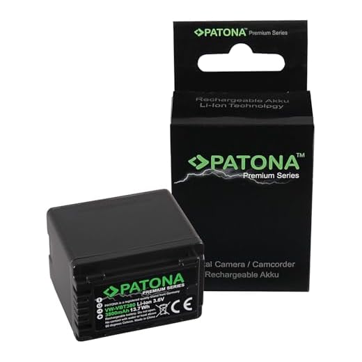 PATONA Premium-batteri för Panasonic VW VBT380 E (riktigt 3800mAh) med infobrik (inte för VXF11 VX11 V808) - För HC VXF999 VX878 VX989 V160 V180 V270 V380 V550 V550CT V757 V727 V777 W570 W580 WX979