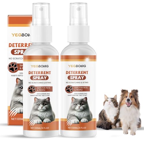 Domigard Cat Deterrent Spray - Natural Safe Premium Cat Spray Deterrent for Cats and Kittens, Cat Dogs Scratch Deterrent Training Aid Indoor and Outdoor for Furniture, Sofas, Curtain - 8.46 oz