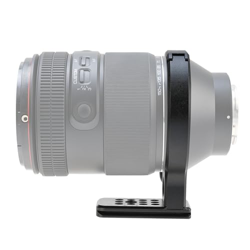 FocusFoto Metal Tripod Collar Mount Ring 86mm for Samyang 35-150mm F2-2.8 Lens, Bottom with 1/4" & 3/8" Thread Screw Mount Dovetail Groove Quick-Release Plate for Acra-Swiss Tripod - Thumbnail 7