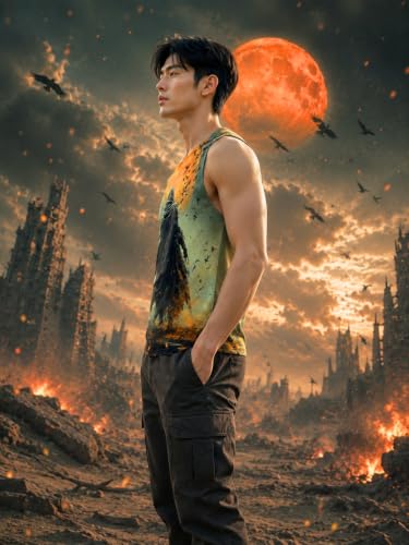 Image of BLACKSMITH Midnight Slayer Printed Sleeveless Sando Tank top Gym & Street wear for Men