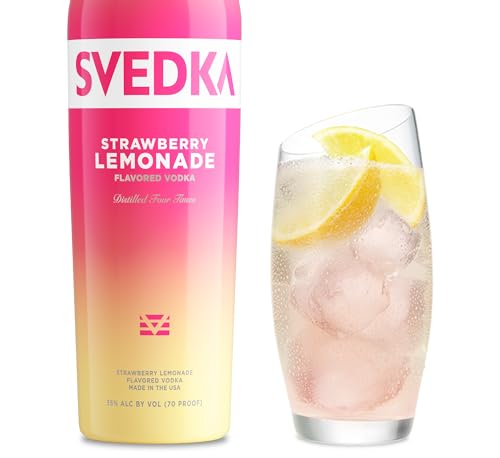 SVEDKA Strawberry Lemonade Flavored Vodka, 750 mL Bottle, 70 Proof