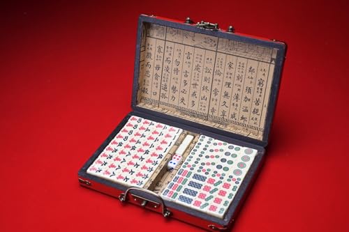 Set Vintage de Mahjong Tradicional Chino miniatura 3