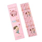 6PCS Cartoon Holz Bleistifte Holz Zeichnung Ergonomischen Für Kid Student Klasse Belohnung Zurück Zu Schule Geschenke Kinder Schreiben Für Hausaufgaben