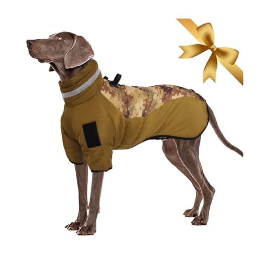 Chaqueta Impermeable para Perro, Chaqueta de Abrigo de Invierno, Chaleco de Invierno para Perro con Anillo en D y Diseño Reflectante Ropa de Perro para el Entrenamiento al Aire Libre, Deportes y Caza