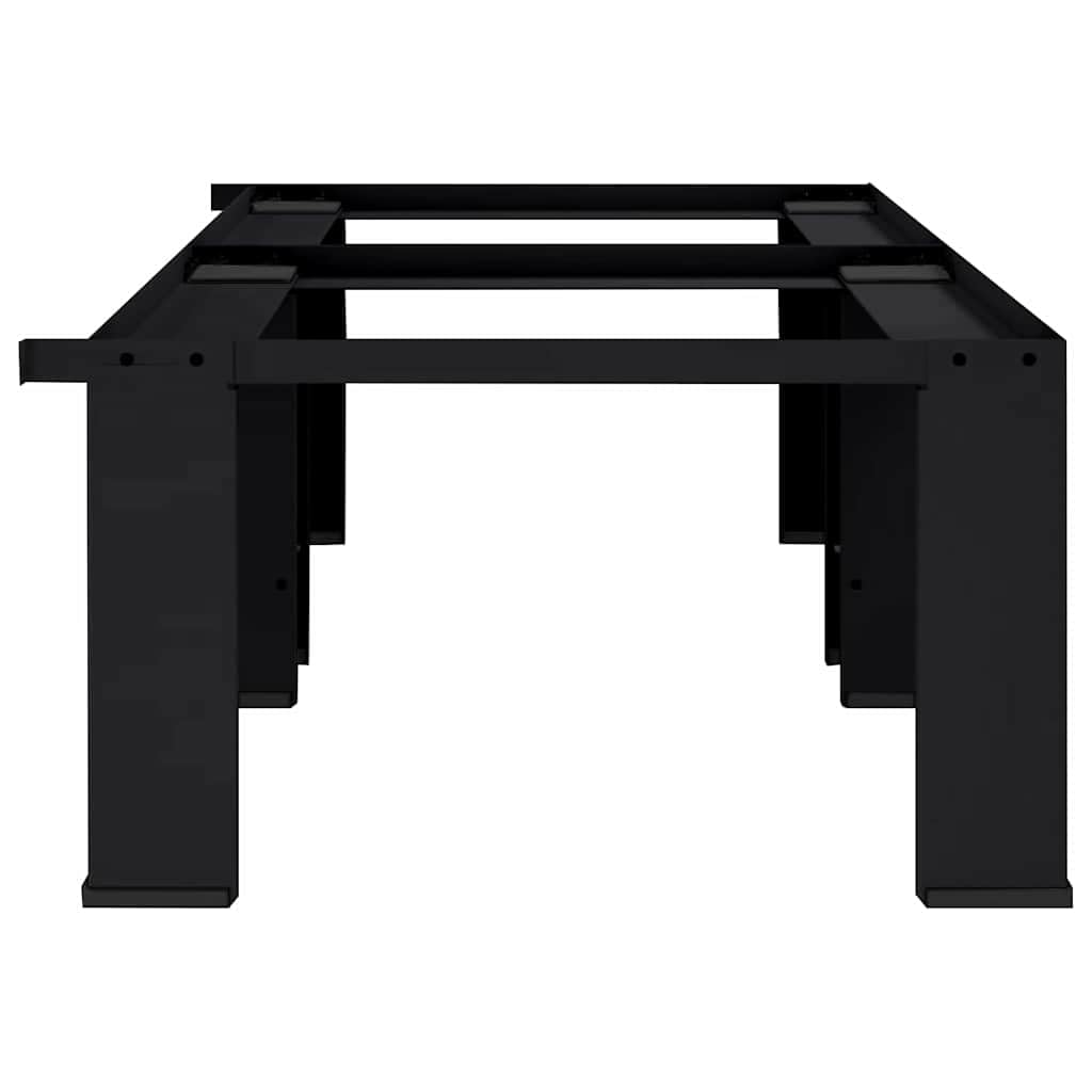 Waschmaschinen-Podest aus Stahl Schwarz 127 x 54,5 x 32,5 cm 2 Stück für Frontlader und Toplader Innenbereich mit verstellbaren Füßen gegen Vibration und Kratzer, Zubehör für Waschautomat