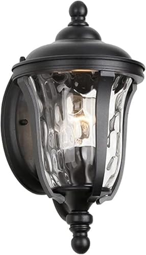 Aplique de pared Compatible with jardín, aplique de pared E27 moderno e impermeable, lámpara de pared antigua Retro Compatible with exteriores, luz de montaje en pared de aluminio,luminaria LED